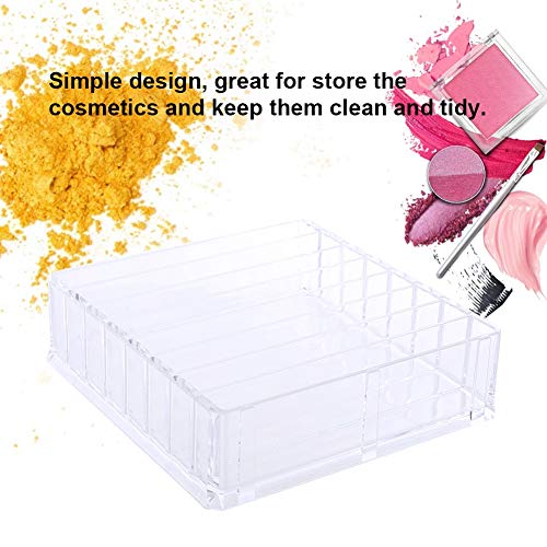 Organizador transparente para pinceles de maquillaje, 8 ranuras, acrílico, para escritorio, organizador de maquillaje, lápiz labial, paletas de sombras de ojos, caja contenedor, diseño transparente pa