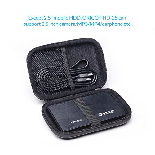 ORICO Funda Disco Duro 2,5 Pulgadas,Protección del Bolso para HDD/USB Flash/SD Card - Púrpura