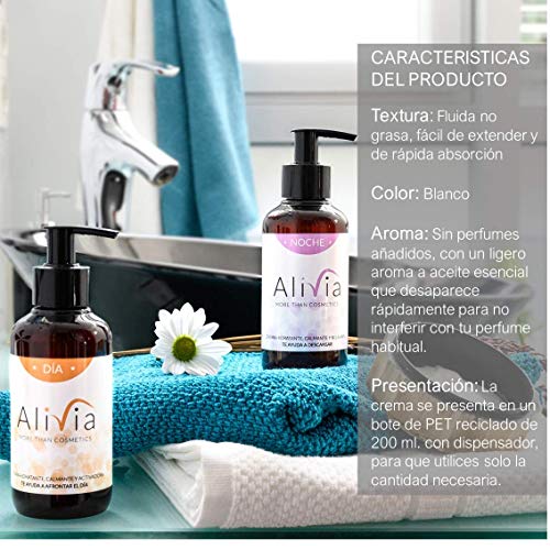 Pack ALIVIA Día y Noche. Crema hidratante corporal multifuncional: Hidratación, alivio del dolor muscular y articular, más efecto energizante o relajante. Cosmética natural para sentirse bien (400 ml)