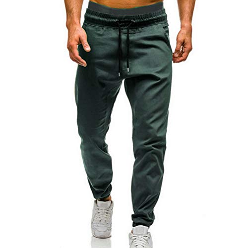 Pantalones de Entrenamiento de los Hombres Cintura elástica Deportes al Aire Libre Ocio Hip Hop Masculino Gimnasio Leggings Pantalones de Correr
