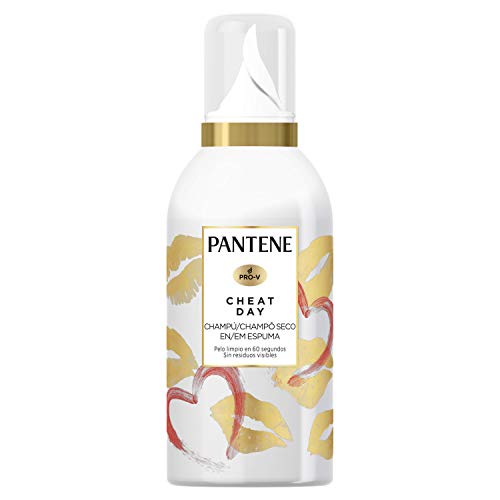 Pantene Cheat Day Champú Seco En Espuma Con Flor De Orquídea, Sin Alcohol Ni Sulfatos Añadidos, Sin Residuos Visibles