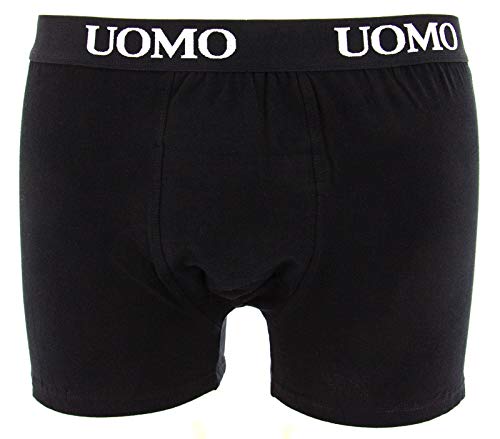 Paquete de 6 Piezas, Calzoncillos Hombre, Boxer Algodon, Ropa Interior Cómoda para Hombres, Multicolor, 2 Negros, 2 Azules, 2 Grises, XXX-Large