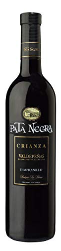 Pata Negra Crianza Vino Tinto D.O Valdepeñas - Pack de 6 Botellas x 750 ml