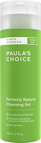 Paula’s Choice Earth Sourced Gel Limpiador Facial Natural - Desmaquillante Limpieza el Maquillaje para Pieles Sensibles - con Glicerina & Aloe Vera - Todos Tipos de Piel - 200 ml