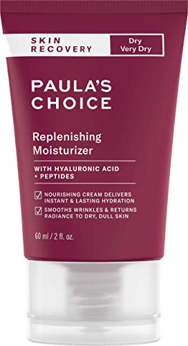 Paula's Choice Skin Recovery Crema Hidratante Facial - Crema de Noche Hidrata y Calma Pieles Sensibles - con Ácido Hialurónico & Peptidos - Pieles Normales a Secas - 60 ml
