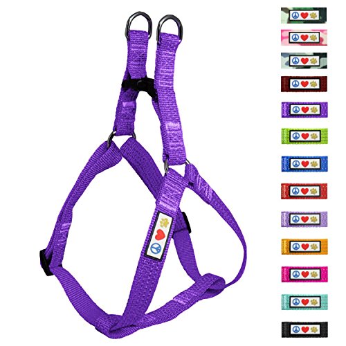 Pawtitas Adiestramiento Arnés para Perro o Cachorro Reflectante | Arnes Perro Antitirones | Arneses para Perro para Entrenamiento - Arnes Perro XS Extra Pequeño Morado