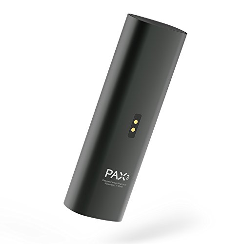 PAX 3 Vaporizador Portátil Premium, Hierba Seca, Concentrado, 10 Años de Garantía, Kit Completo, Negro