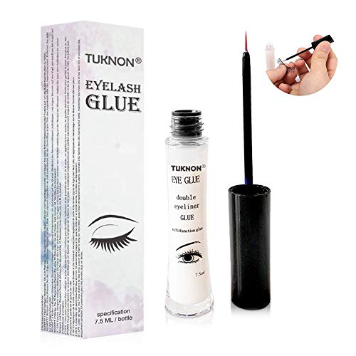 Pegamento Pestañas Postizas, Eyelash Extension Glue, Pegamento transparente para pestañas, Secado Rápido, Firme, larga duración, 7.5ml