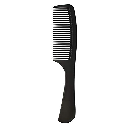 Peine de pelo – Peine profesional de fibra de carbono negro para desenredar por Tongtletech, Peine de peluquería para peluquería y peinado resistente al calor, antiestático para peine de pelo largo