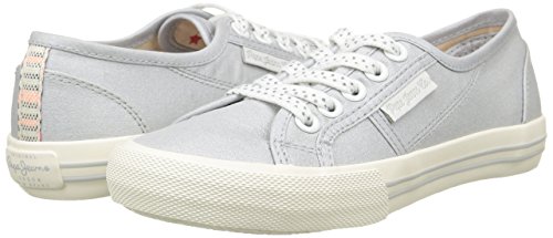 Pepe Jeans Baker Metal - Zapatillas de deporte Niñas, Argent (911 Pearl Silver), EU 32