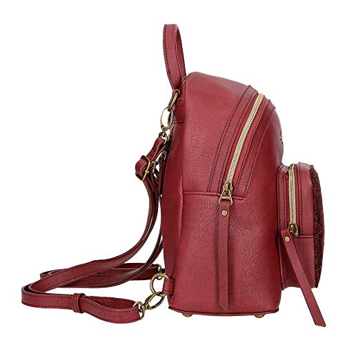 Pepe Jeans Claire Mochila Casual, color Rojo (Burdeos)