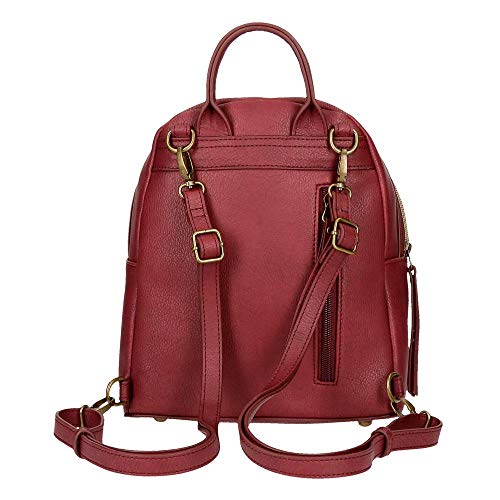 Pepe Jeans Claire Mochila Casual, color Rojo (Burdeos)