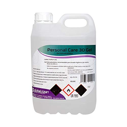 Personal Care Garrafa 5 Litros Gel Hidroalcoholico Para Manos 70% Alcohol Formato Ahorro 5000Ml. 5000 ml