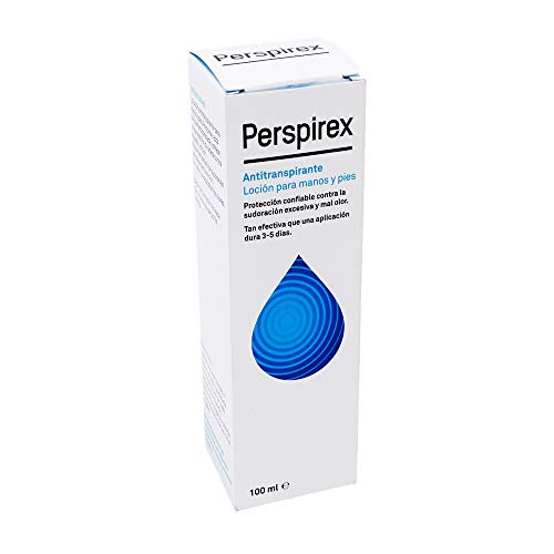 Perspirex ® | Perspirex Desodorante Pies y Manos | Loción Desodorante Antitranspirante para Sudor Pies y Sudor Manos con Hasta 3 días de Protección y Frescura | 100 Ml