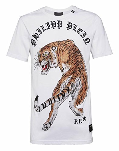 Philipp Plein Camiseta Cuello Redondo SS Out of My Head Blanco