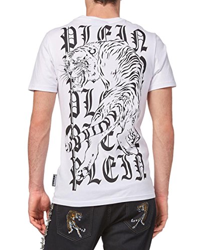 Philipp Plein Camiseta Cuello Redondo SS Out of My Head Blanco