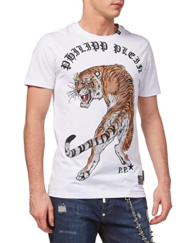 Philipp Plein Camiseta Cuello Redondo SS Out of My Head Blanco