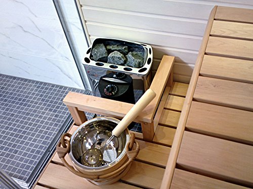 Piedras finlandesas para sauna (20 kg, para horno de sauna eléctrico, grupo pequeño, 5-10 cm, alta durabilidad, vapor suave)