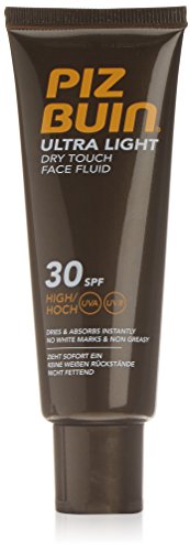 Piz Buin - Proteccion Solar, Ultra Light Dry Touch Fluido Solar Facial SPF 30 - Protección alta Bote 50 ml