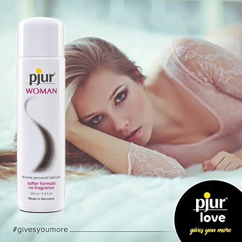 pjur WOMAN - Lubricante de silicona para mujeres - para sexo estimulante y placer duradero - ideal para piel sensible (30ml)