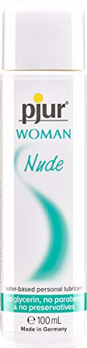 pjur WOMAN Nude - Lubricante natural acuoso - sin conservantes ni parabenos - especial para mujeres (100ml)