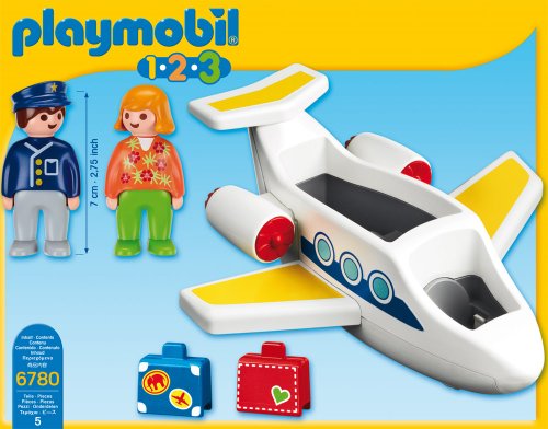 PLAYMOBIL - 1.2.3 Avión (6780)