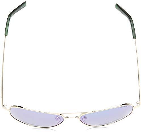 Polaroid PLD 6012/N K7 J5G Gafas de sol, Dorado (Gold/Green Grey Speckled Pz), 56 Unisex Adulto