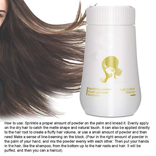 Polvo para el cabello: el polvo para dar volumen al cabello modelado modela el polvo aumenta el volumen del cabello captura el polvo esponjoso