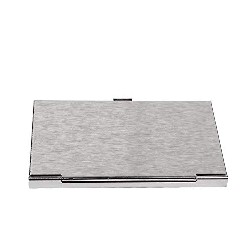 Porta tarjeta de visita con diseño astillado, caja de crédito con nombre de cartera de acero inoxidable para hombres y mujeres-Ancla