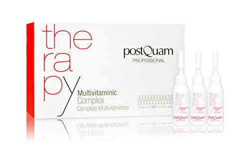 Postquam - Therapy | Complejo Multivitamínico para Combatir la Caida del Cabello - 12 ampollas anticaida x 9 ml