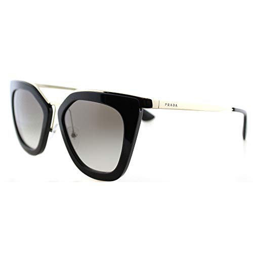 Prada - PRADA CINÉMA EVOLUTION SPR 17SS,Geométrico acetato mujer, BLACK, 52