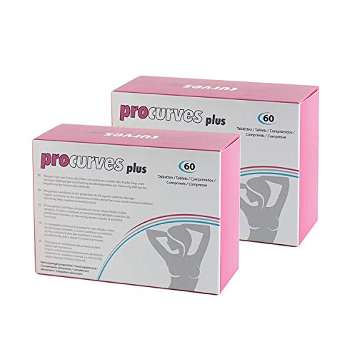 PROCURVES - Pack 2 Cajas de Procurves Plus - Tabletas naturales para el aumento de pecho