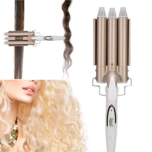 Professional Electric Hair Curler Curling Iron Hairdressing Styling Tool 22mm Champagne(110-240