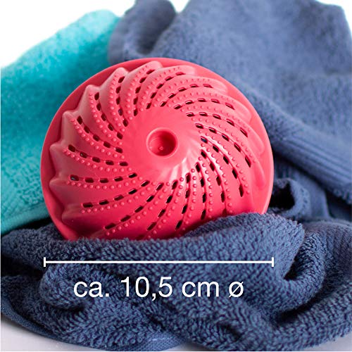 ProfessionalTree 2 pelotas de lavado - Pelotas de lavado con bolas de cerámica - Lavado sin detergente - para aprox. 1.500 lavados  Pelota de lavado rosa con olor a lavanda