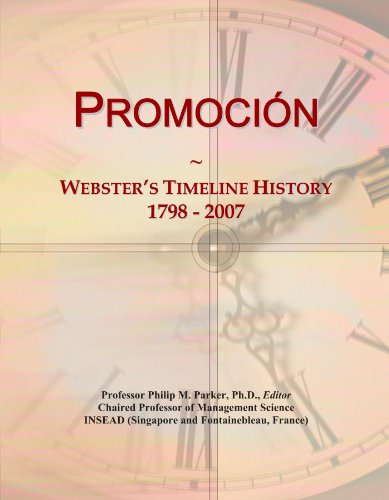 Promoción: Webster's Timeline History, 1798 - 2007