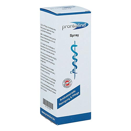 Prontolind aerosol [75ml] para la limpieza antibacteriana y el cuidado de perforaciones, túneles, tapones y modificaciones corporales Recomendado por los principales estudios de piercing [Multicolor]