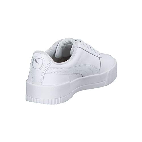 PUMA Carina L, Zapatillas para Mujer, Blanco White White Silver, 36 EU