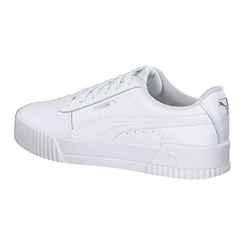 PUMA Carina L, Zapatillas para Mujer, Blanco White White Silver, 36 EU