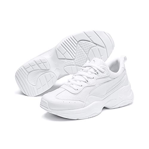 PUMA Cilia, Zapatillas para Mujer, Blanco White/Gray Violet Silver, 40 EU