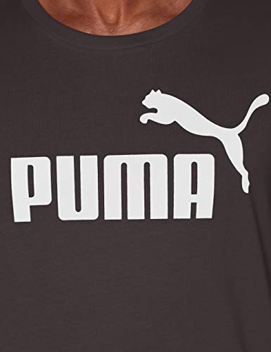 Puma Essentials LG T Camiseta de Manga Corta, Hombre, Negro (Cotton Black), M