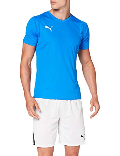 PUMA Liga Core Camiseta, Hombre, Azul (Electric Blue Lemonade-White), L