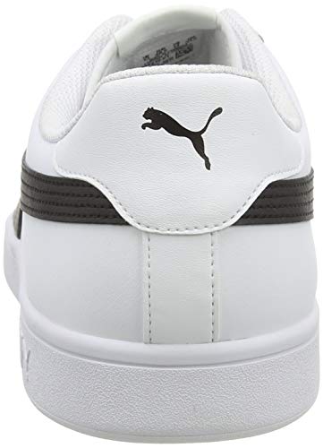 PUMA Smash V2 L, Zapatillas Unisex Adulto, Blanco White Black, 42.5 EU