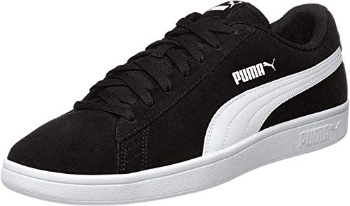 PUMA Smash V2, Zapatillas Unisex Adulto, Negro Black White Silver, 40.5 EU