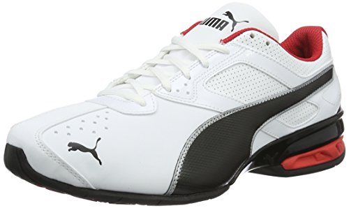 PUMA Tazon 6 FM, Zapatillas para Correr de Carretera para Hombre, Blanco White Black Silver, 41 EU