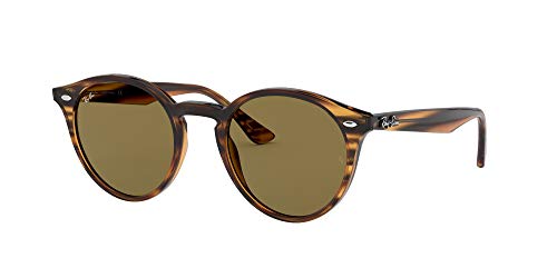 Ray-Ban 0RB2180 Gafas de sol, Striped Red Havana, 49 Unisex