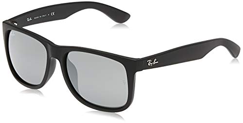 Ray-Ban 0RB4165F-58-622-6G Gafas, Rubber Black/Grey Mirror Silver, 58 para Hombre