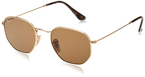 Ray-Ban 3548N, Gafas de Sol para Hombre, color Marrón (Gold Braun Klassisch B-15)