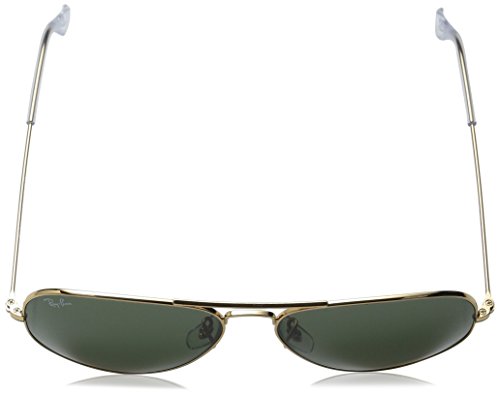 Ray-Ban Classic Aviator Sunglasses Arista Gold Crystal Green 58 Crystal Green