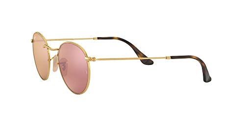 Ray-Ban Gafas de Sol ROUND METAL (50 mm), SHINY GOLD FRAME WITH COPPERFLASH LENS, 47/21/140