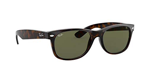 Ray-Ban New Wayfarer Gafas de sol, Tortoise, 58 para Hombre